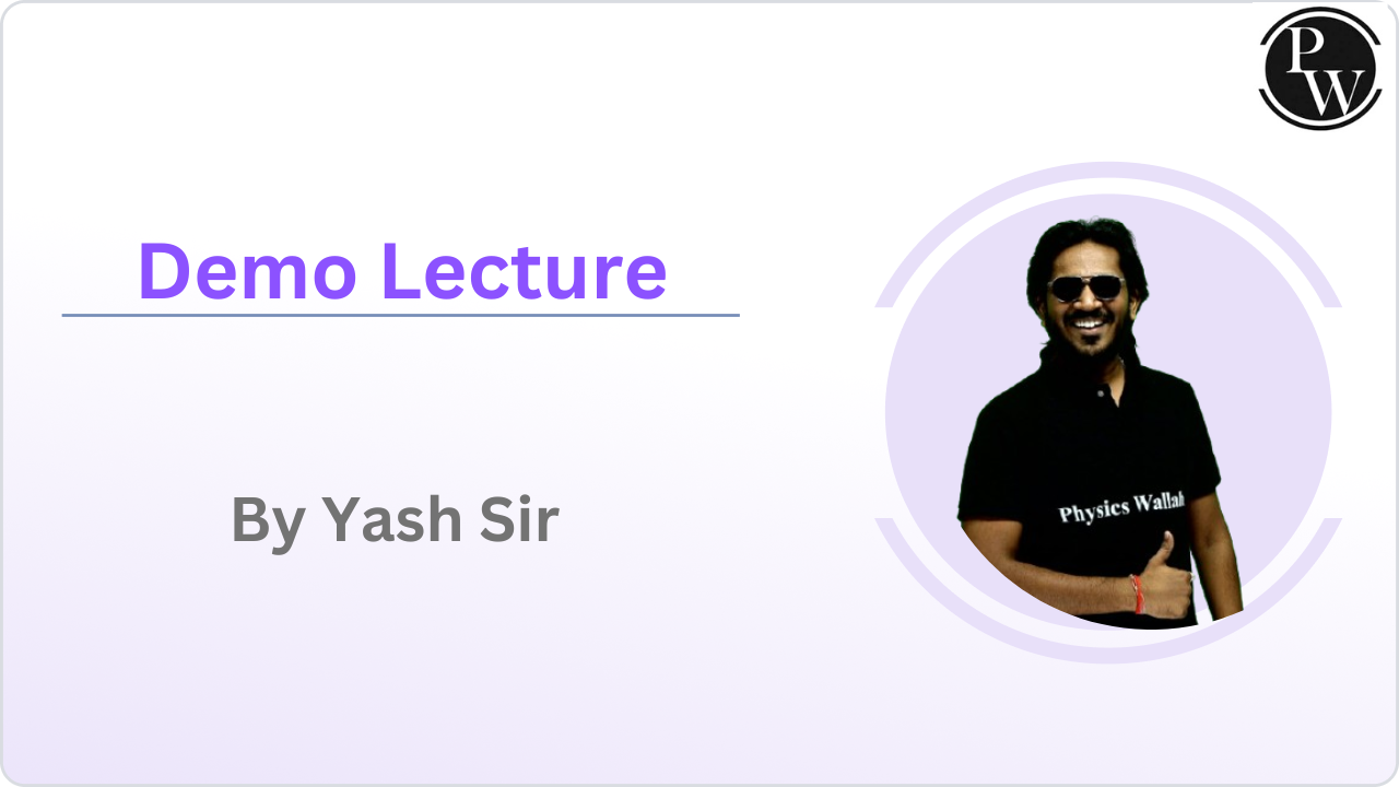 Demo Lecture By Yash Sir