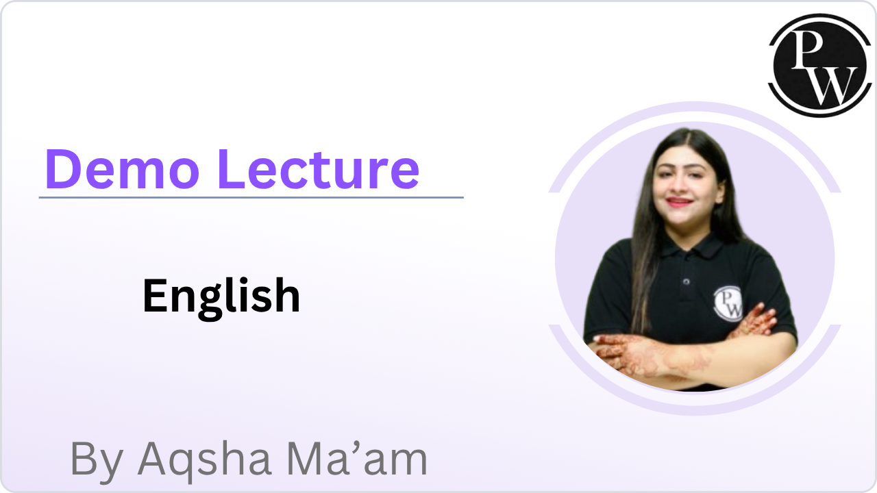 Demo Lecture By Aqsha  Ma'am	