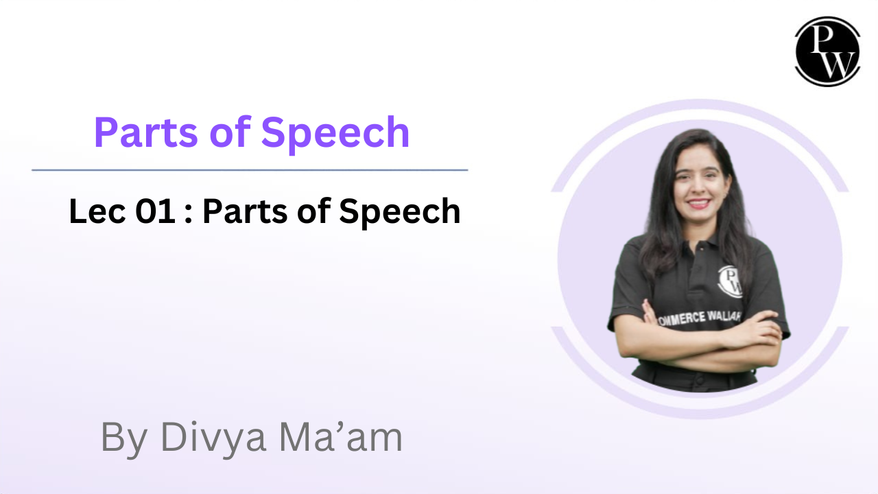 Parts of Speech 01 : Parts of Speech