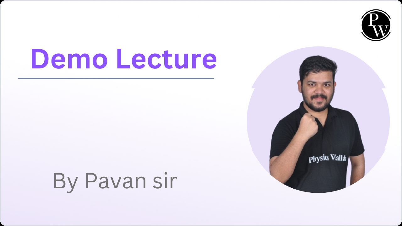 Demo Lecture : Pavan Sir