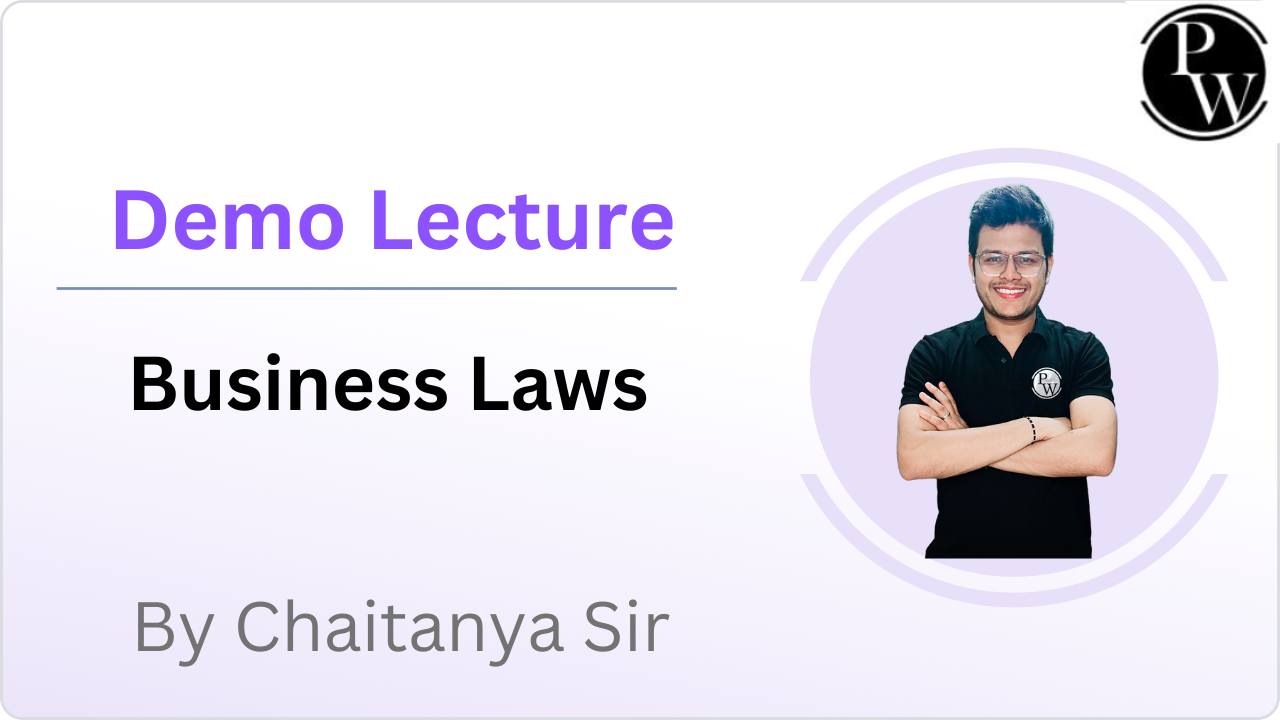 Demo Lecture of Business Laws
