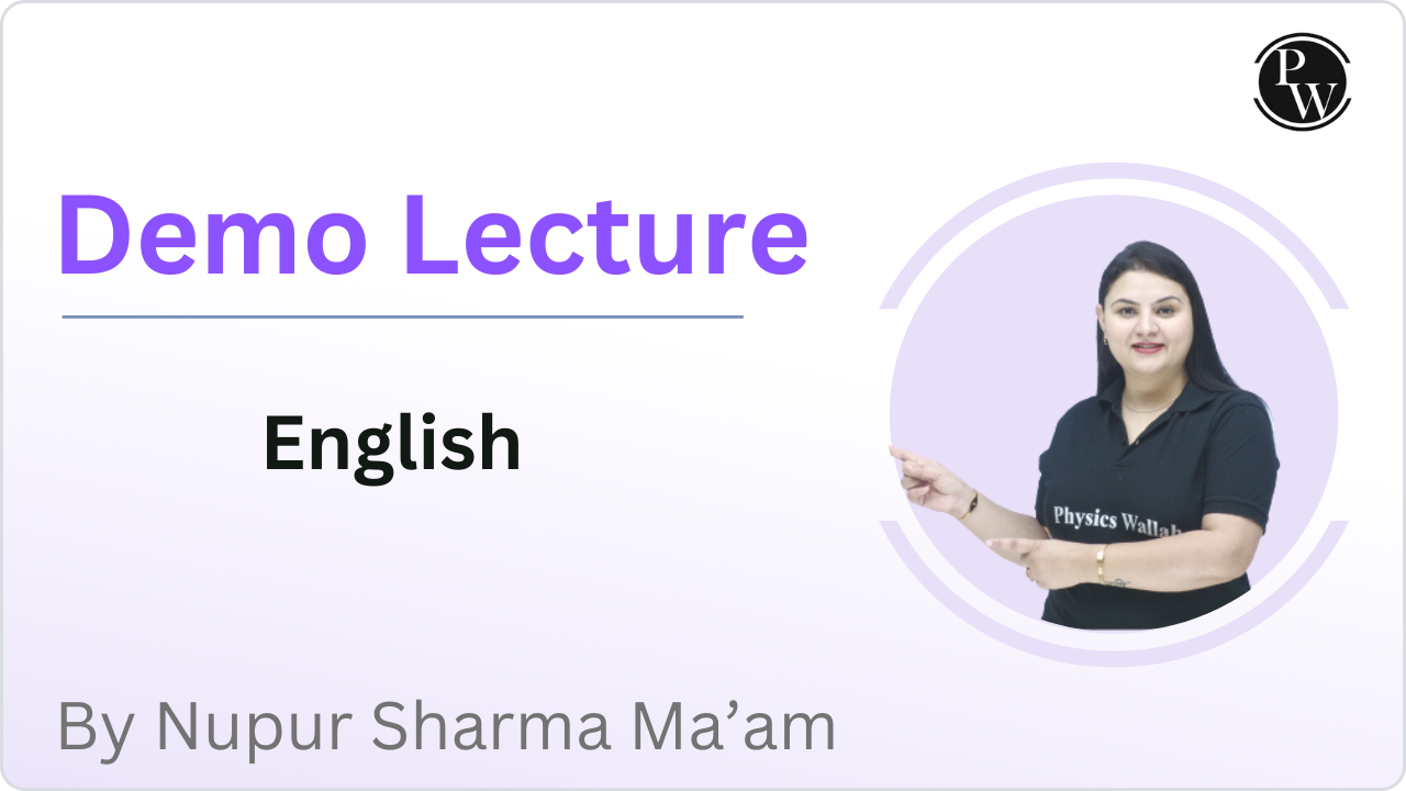 Demo Lecture By Nupur Sharma Ma'am
