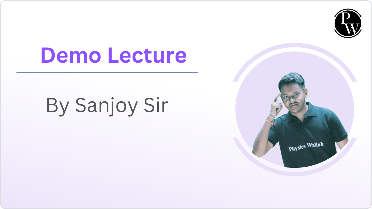 Demo Lecture : Sanjoy Chakraborty