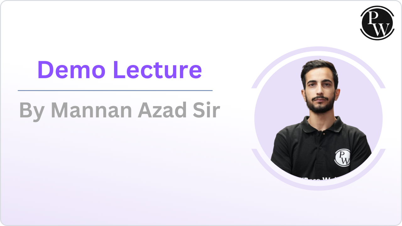 Demo Lecture By Mannan Azad Sir || Only Video