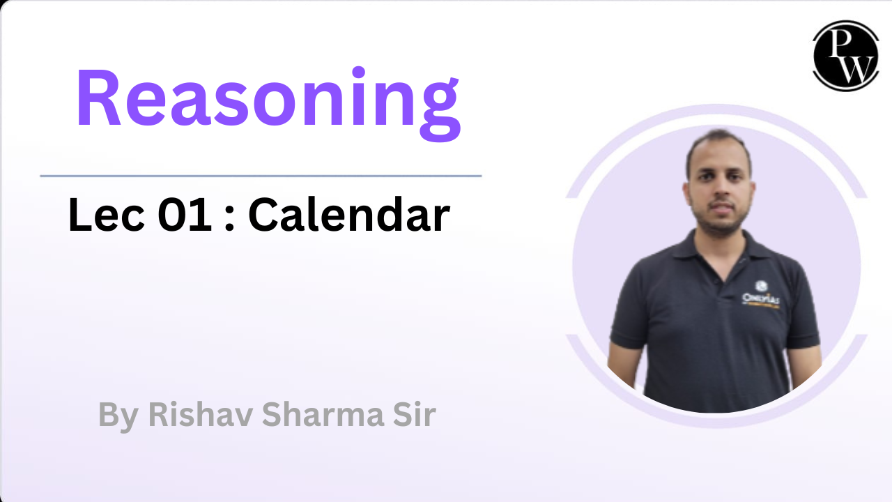 Reasoning 01 : Calendar
