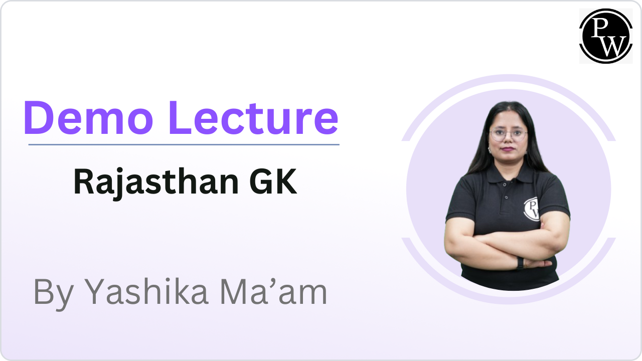 Demo Lecture by Yashika Ma'am || Rajasthan GK