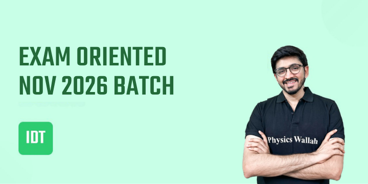 CA Final Exam Oriented Batch Nov 26 - IDT