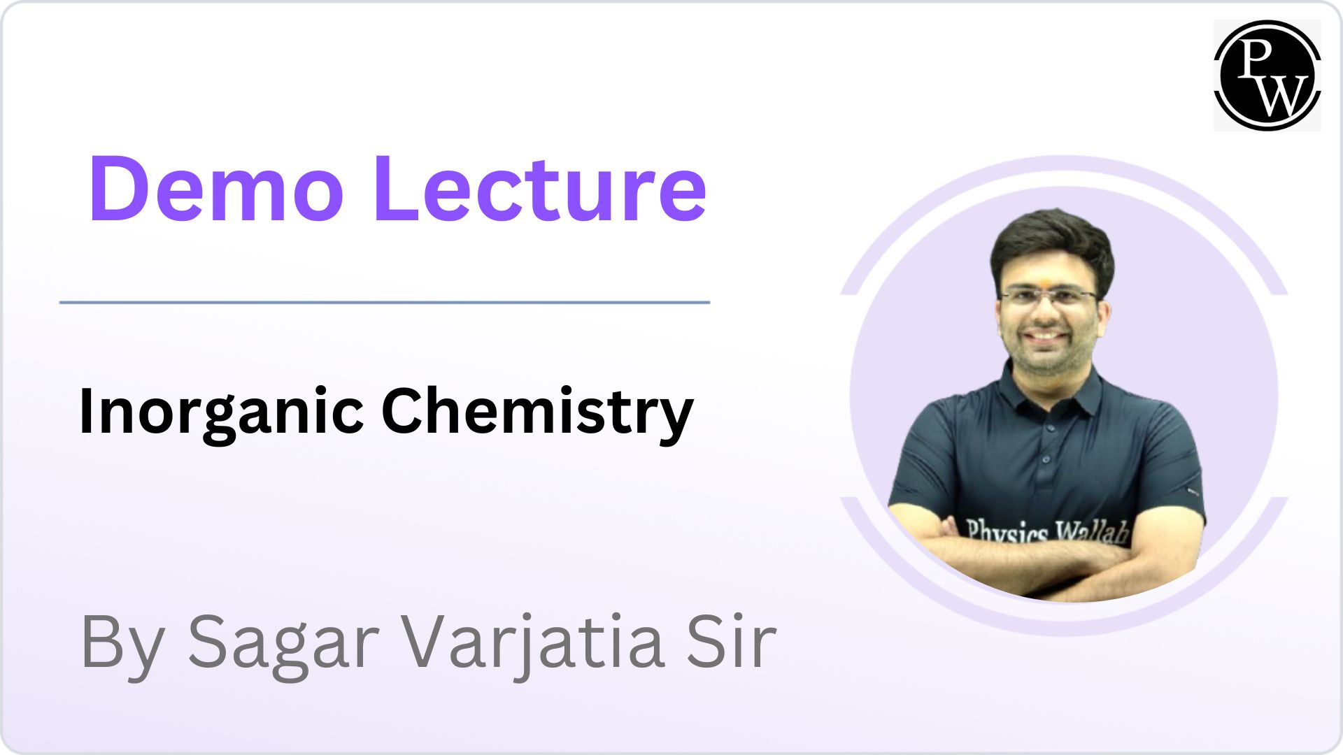 Demo Lecture By Sagar Varjatia Sir