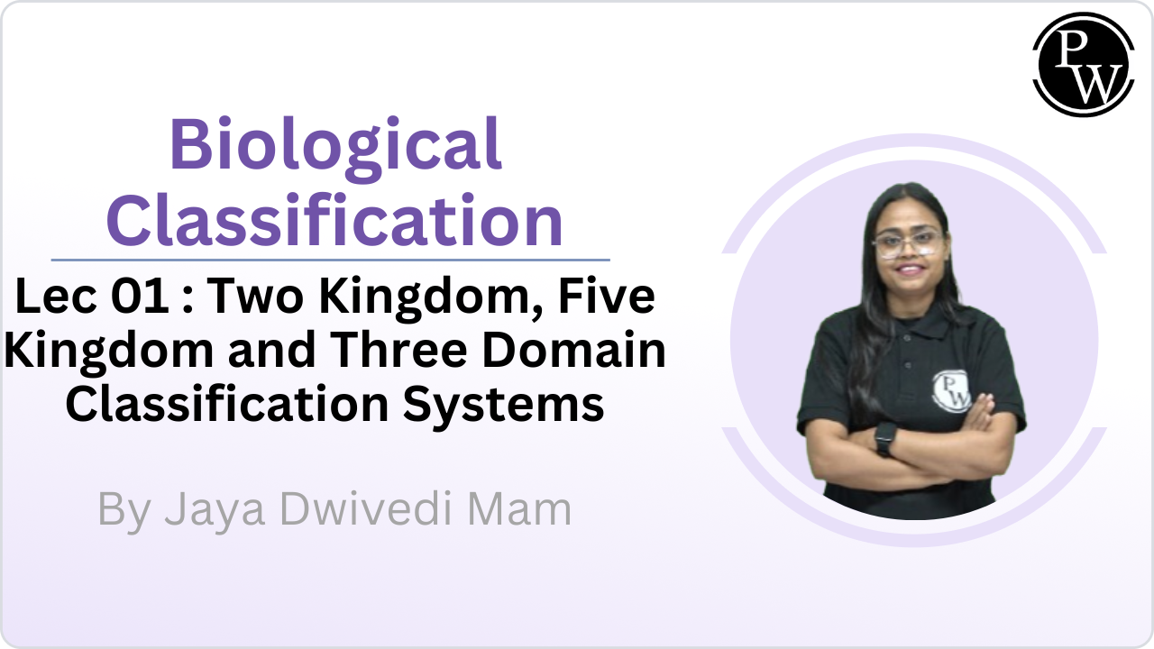 Biological Classification : Two Kingdom, Five Kingdom and Three Domain Classification Systems 01