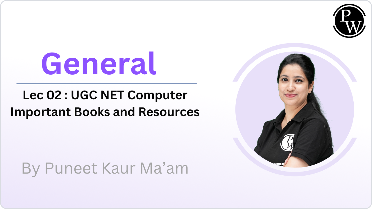 General 02 : UGC  NET Computer Important Books & Resources || Recorded Class || Video Only