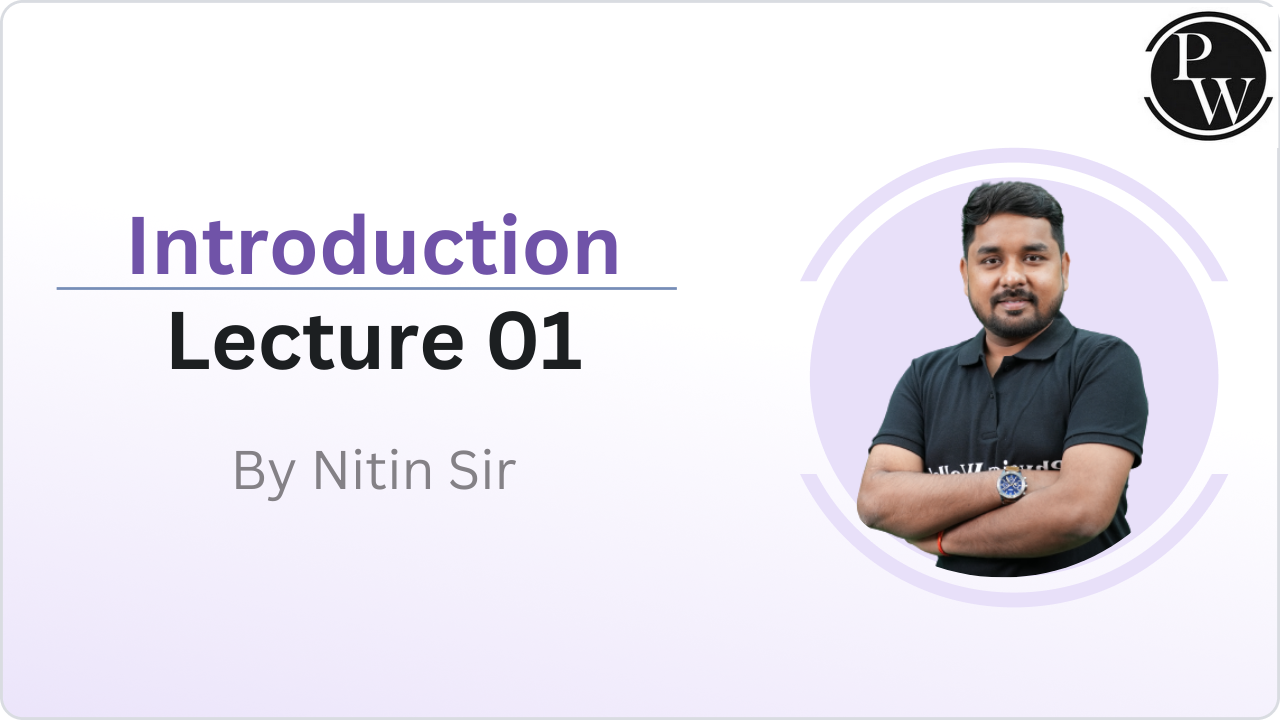 Introduction : Lecture 01
