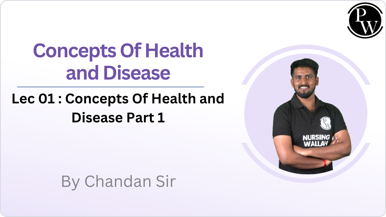 Concepts Of Health and Disease 01 : Concepts in Community Medicine Part 1
