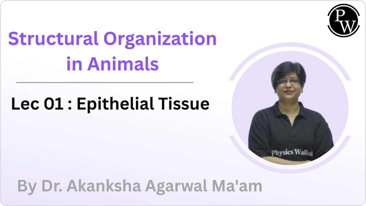 Structural Organization in Animals 01 : Epithelial Tissue 