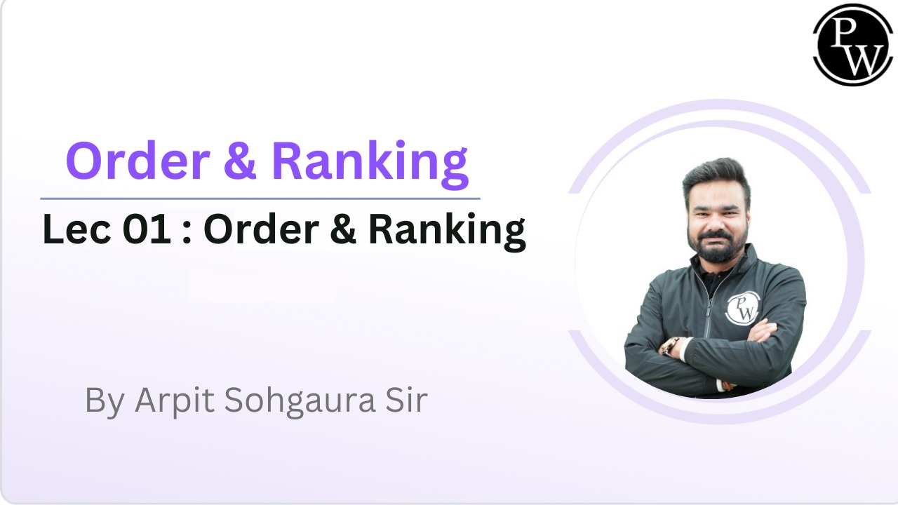 Order & Ranking 01 : Order & Ranking