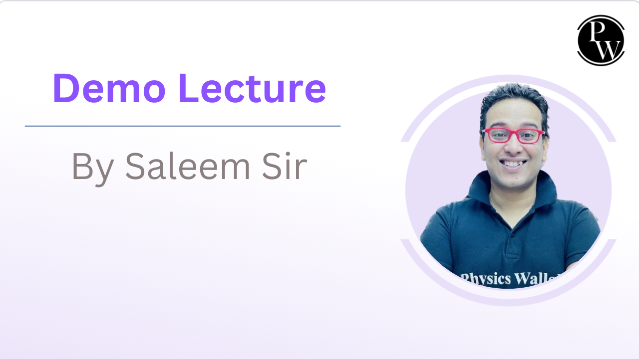 Demo Lecture By Saleem Sir || Only Video