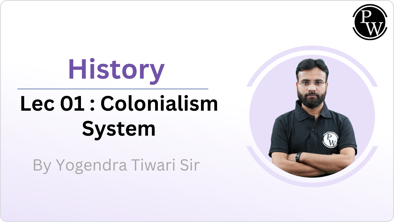 Colonialism System : Lecture 01