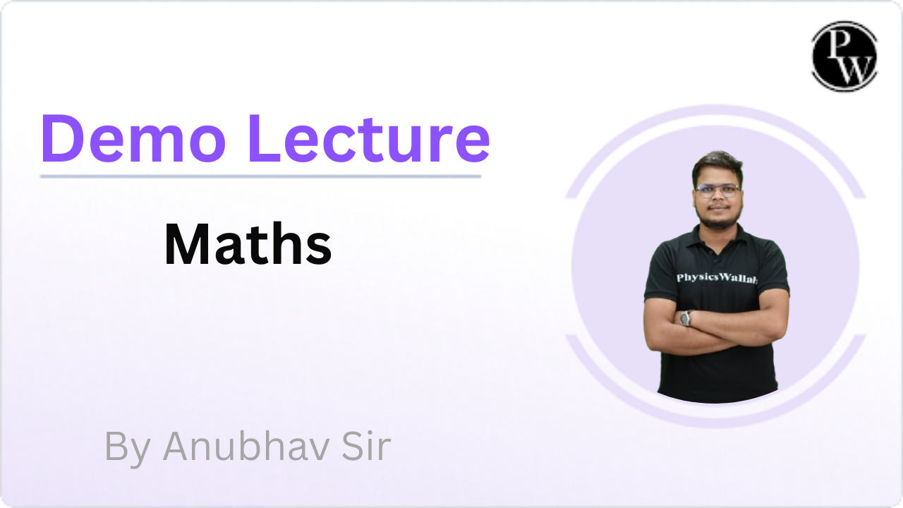 Demo Lecture Anubhav Sir