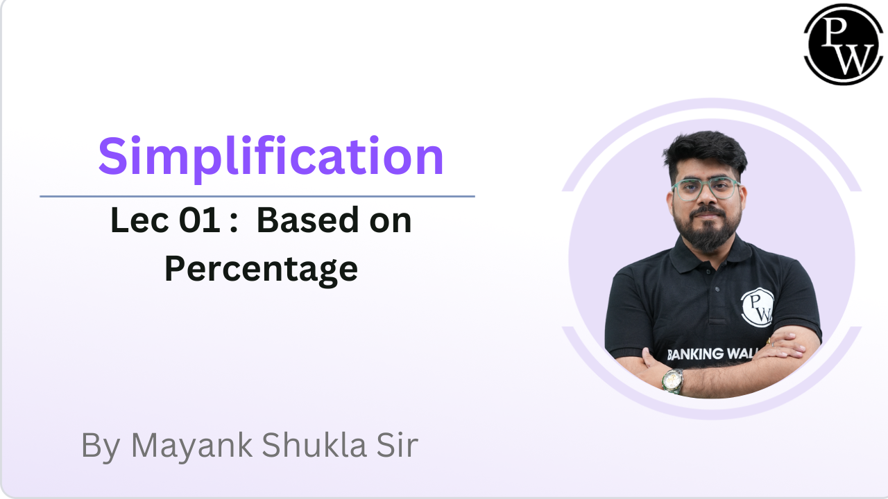Simplification 01 : Based on Percentage