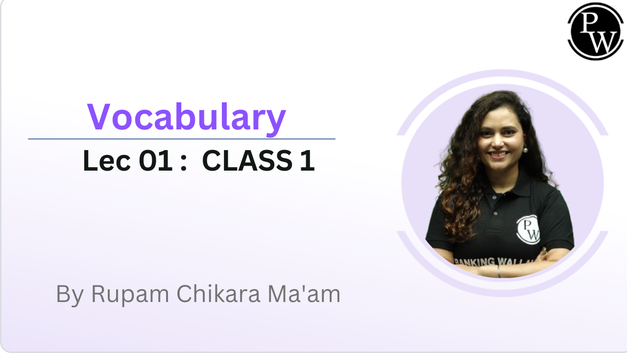  Vocabulary 01 : CLASS 1