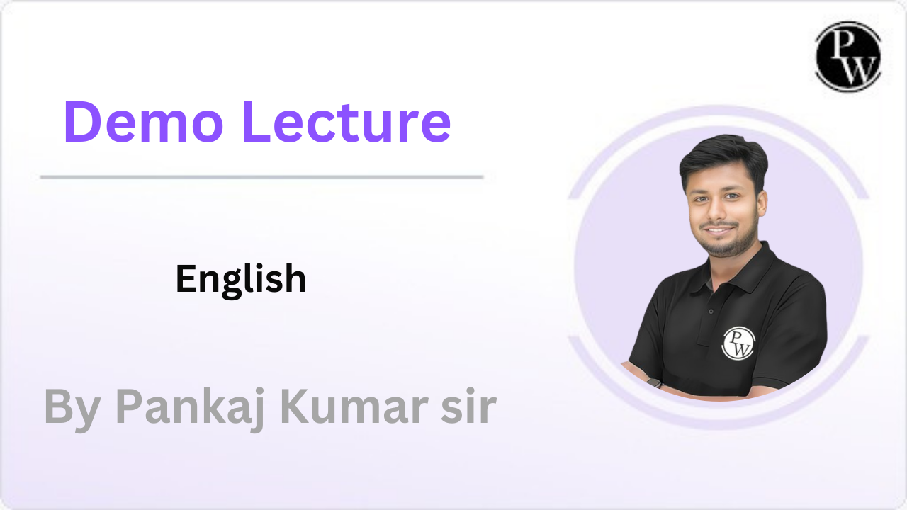 Demo Lecture By Pankaj Kumar Sir