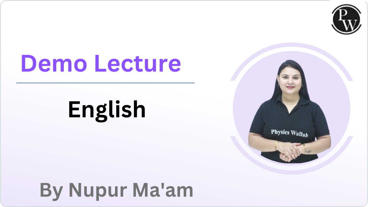 Demo Lecture by Nupur Ma'am