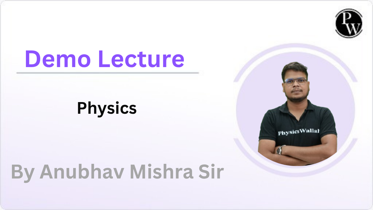 Demo Lecture By Anubhav Mishra Sir