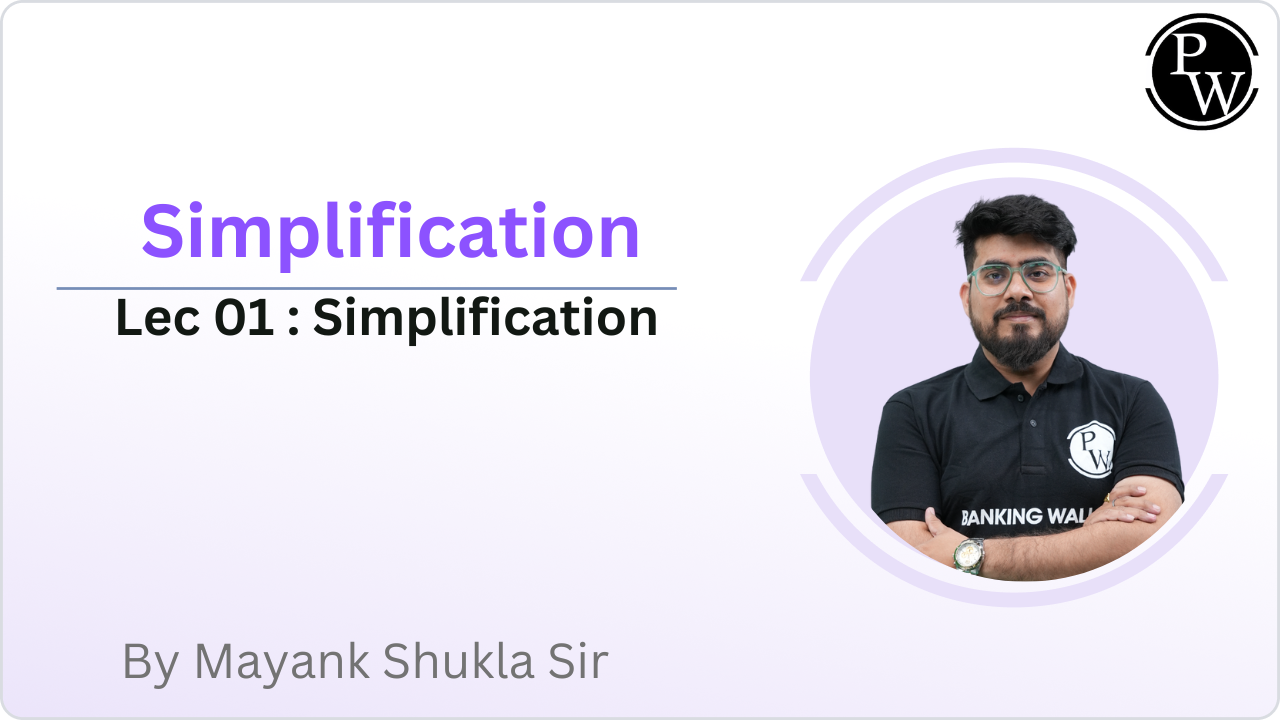 Simplification 01 : Simplification
