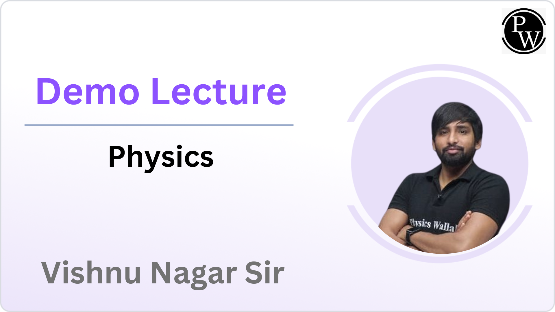 Demo Lecture by Vishnu Nagar Sir