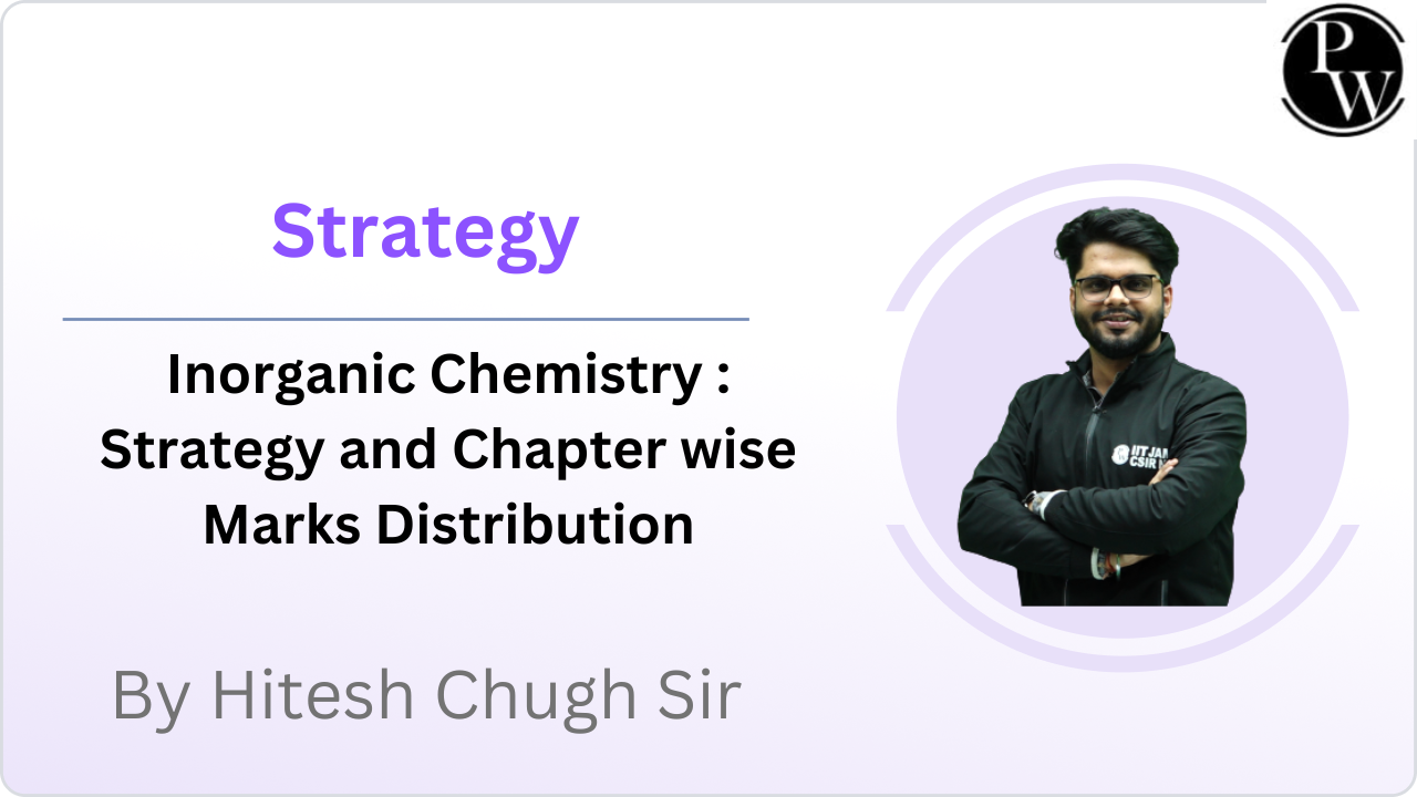 Strategy : Inorganic Chemistry : Strategy and Chapter wise Marks Distribution