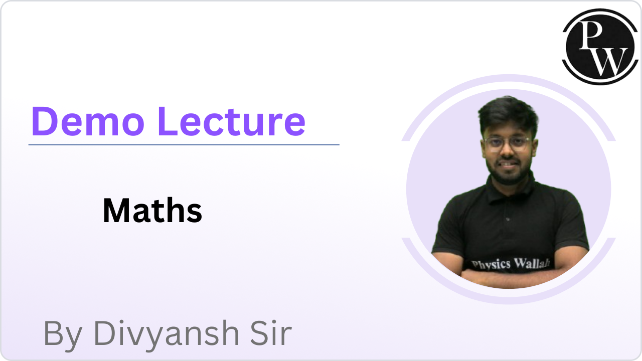 Demo Lecture By Divyansh Verma Sir 