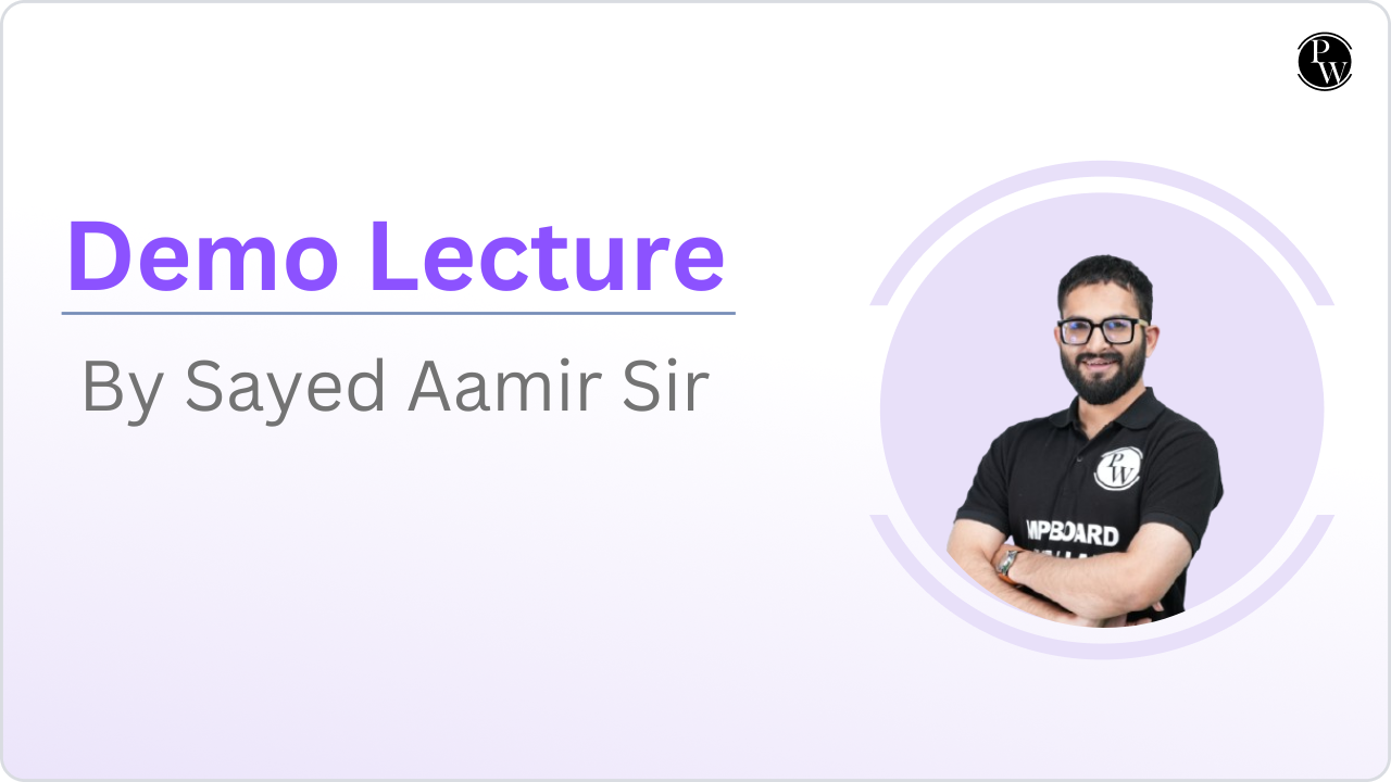 Demo Lecture by Sayed Aamir Sir || Only Video