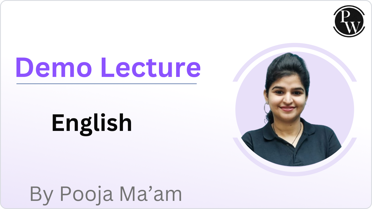 Demo Lecture by Pooja Ma'am 