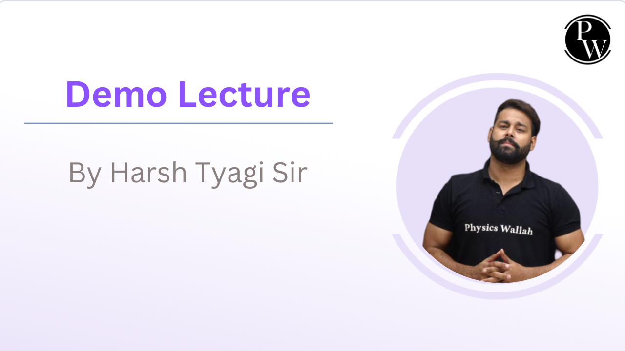 Demo Lecture by Harsh Tyagi Sir