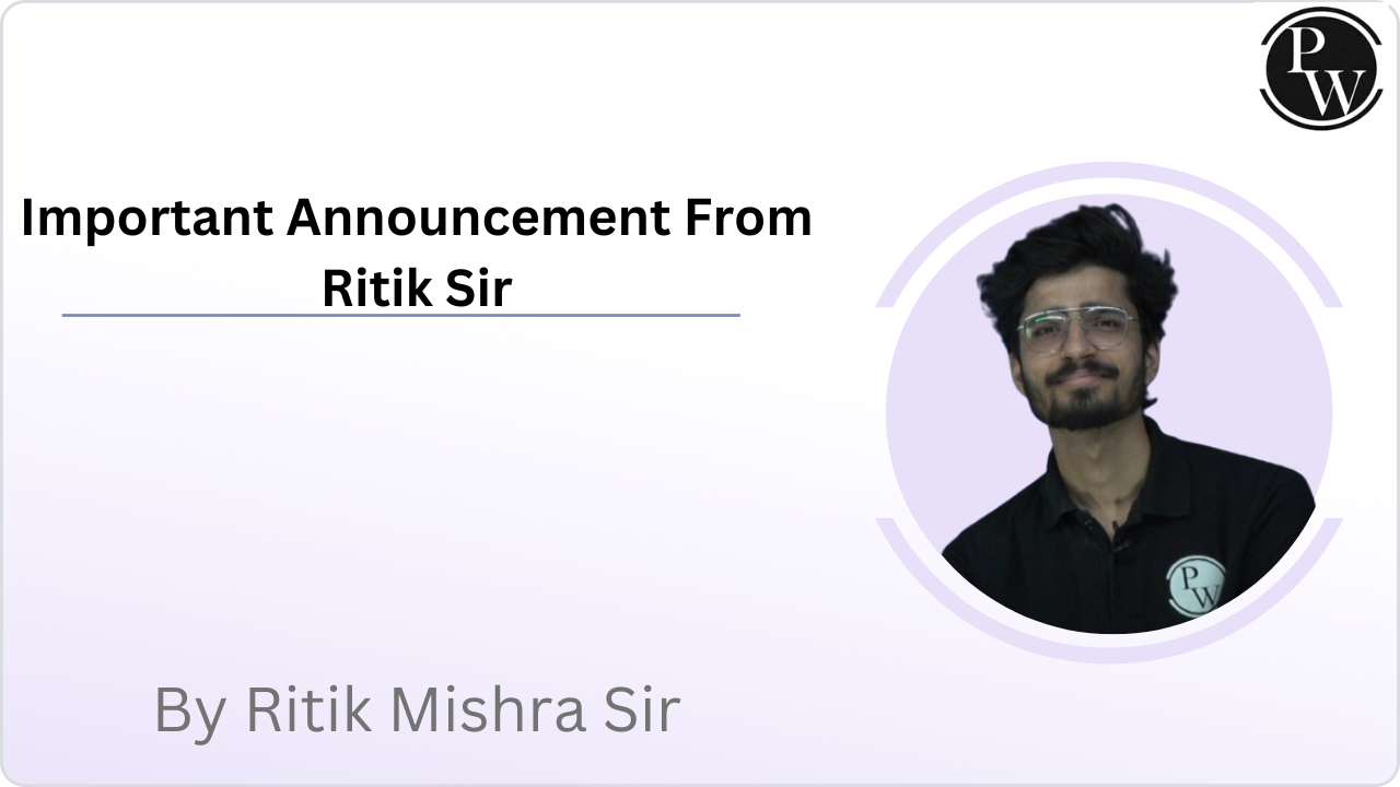 Important Announcement From Ritik Sir