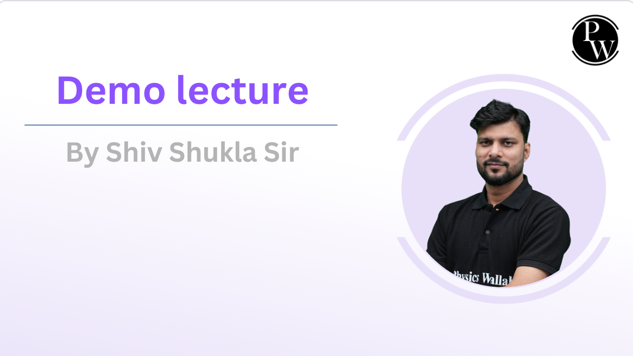 Demo Lecture by Shiv Shukla Sir