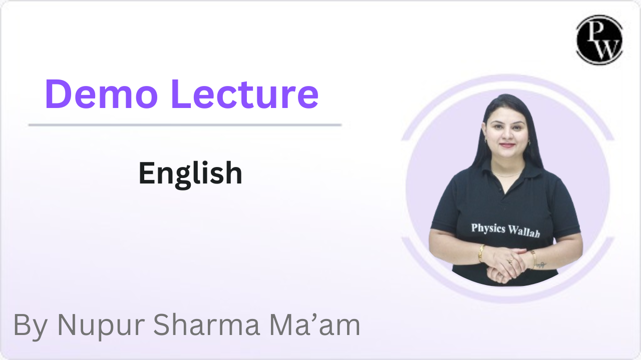 Demo Lecture By Nupur Sharma Ma'am