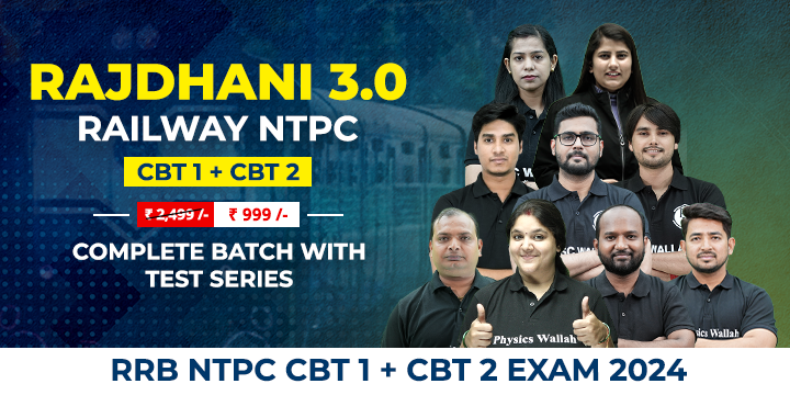 Rajdhani 3.0 Railway NTPC CBT 1 + CBT 2 Complete Batch With Test Series