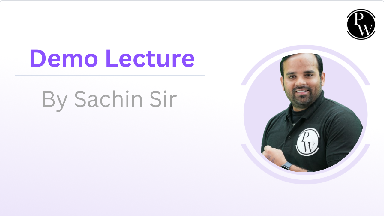 Demo Lecture By Sachin Sir || Only Video