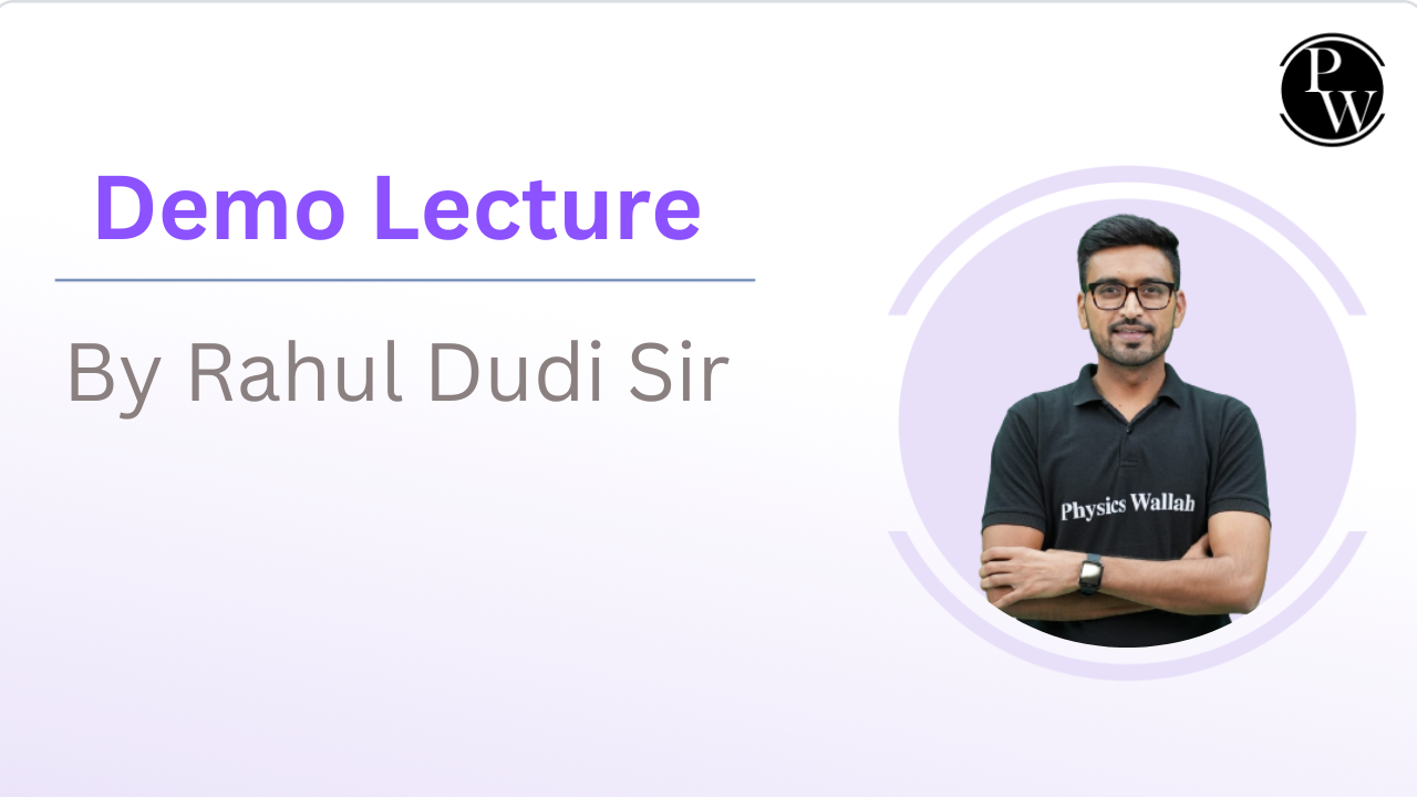 Demo Lecture By Rahul Dudi Sir || Only Video
