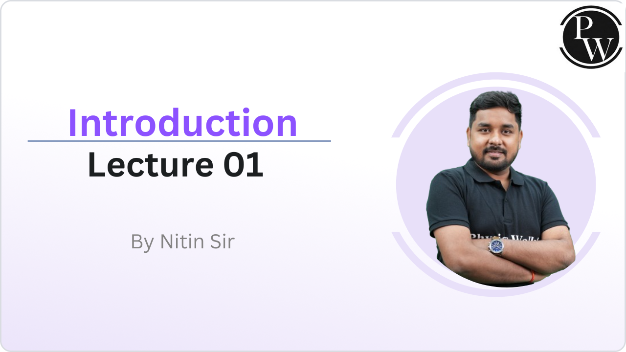 Introduction : Lecture 01