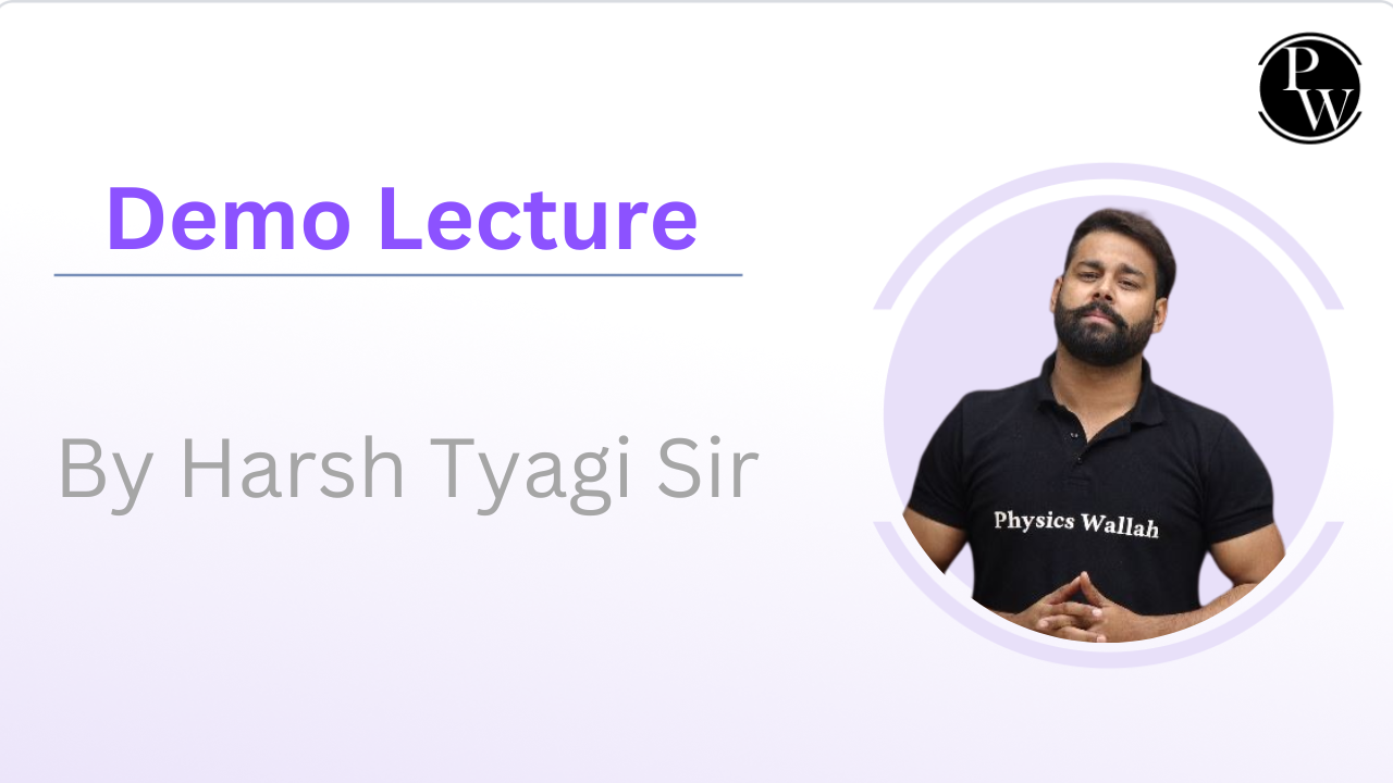 Demo Lecture By Harsh Tyagi Sir