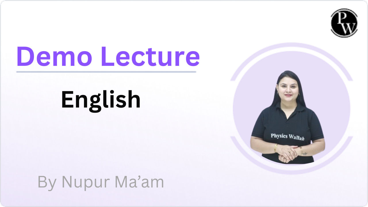 Demo Lecture By Nupur Ma'am