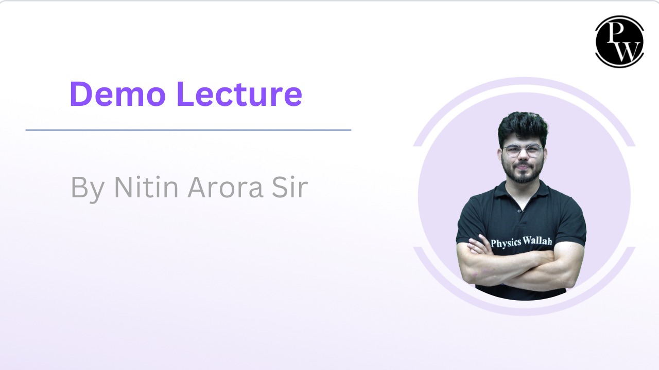 Demo Lecture By Nitin Arora sir