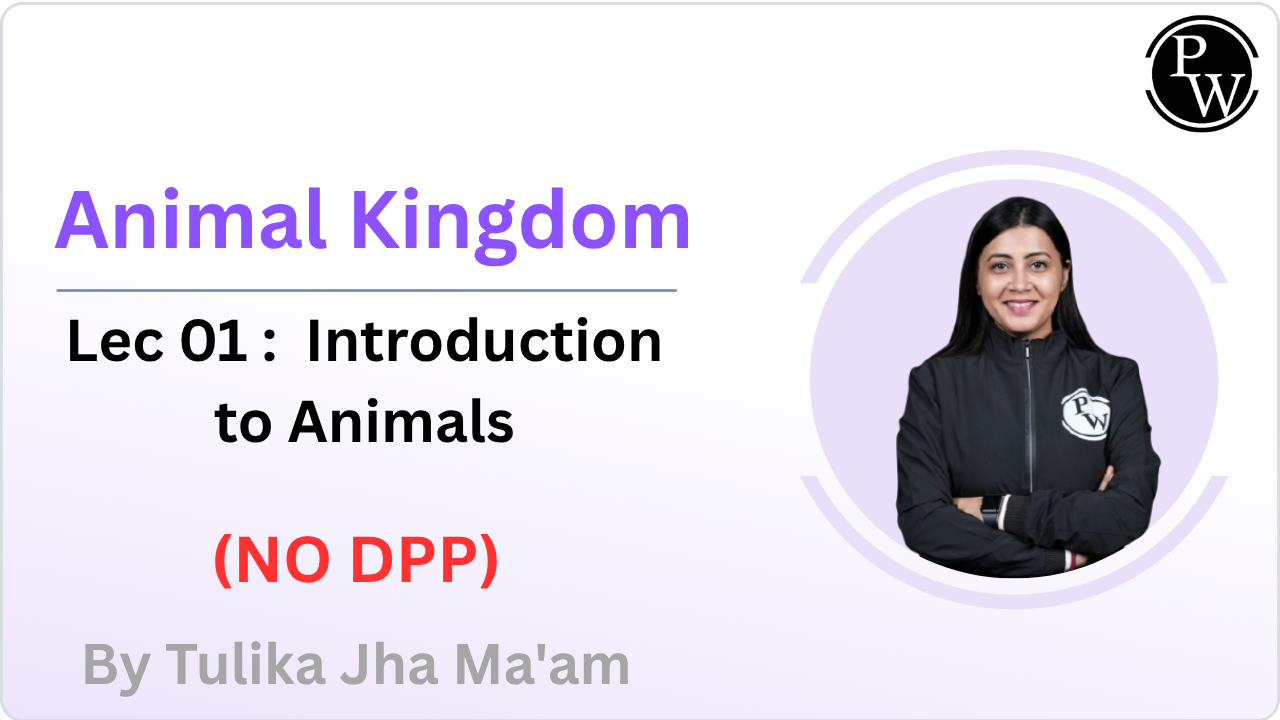 Animal Kingdom 01 : Introduction to Animals || No DPP 