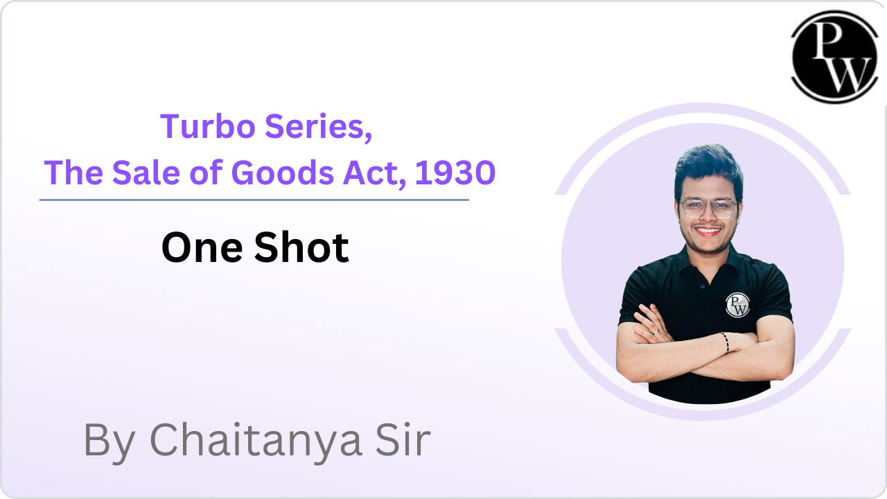 Turbo Series, The Sale of Goods Act, 1930 : One Shot