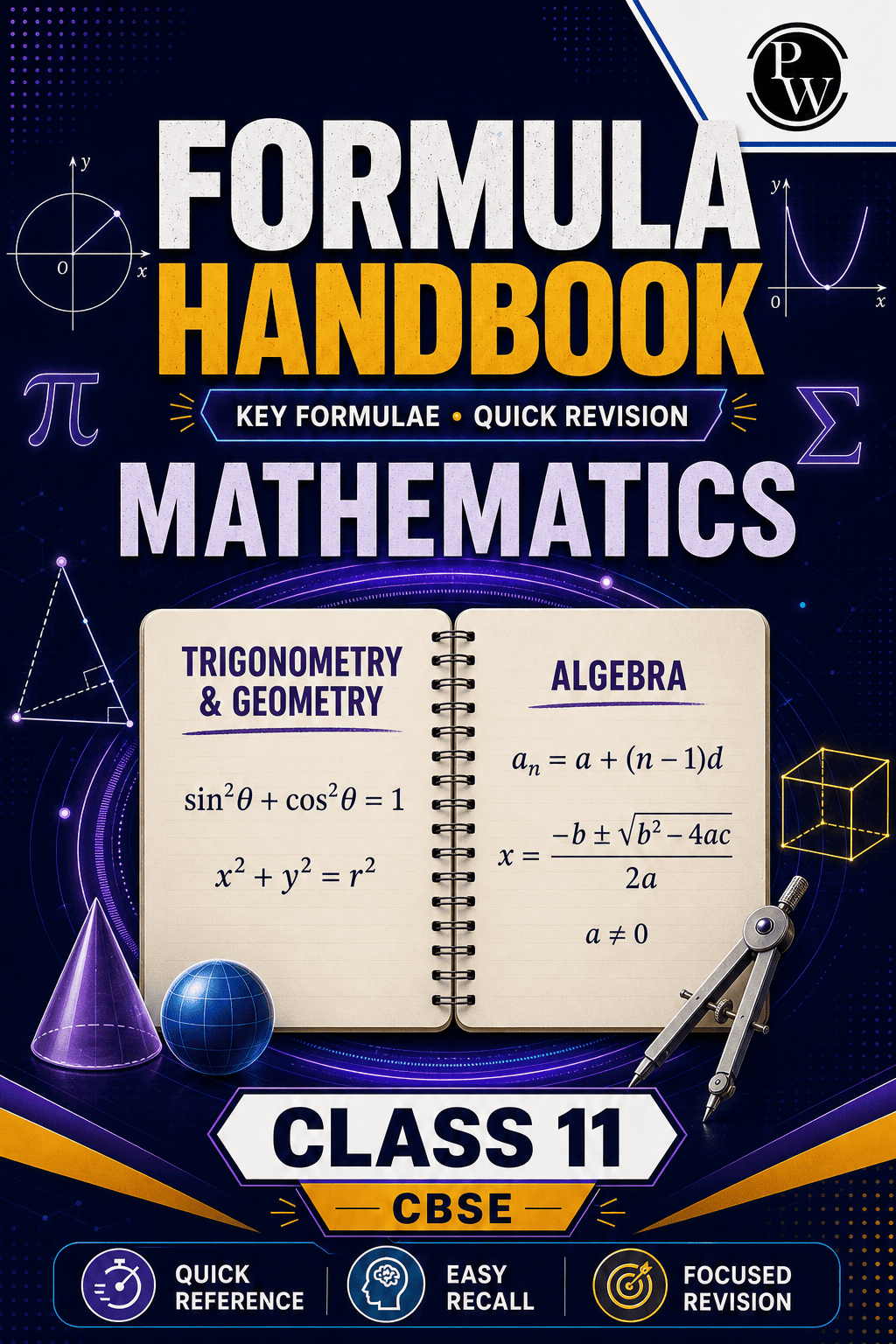 Formula Handbook Maths Class 11th (Digital Book)