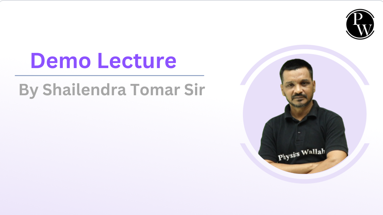 Demo Lecture By Shailendra Tomar Sir