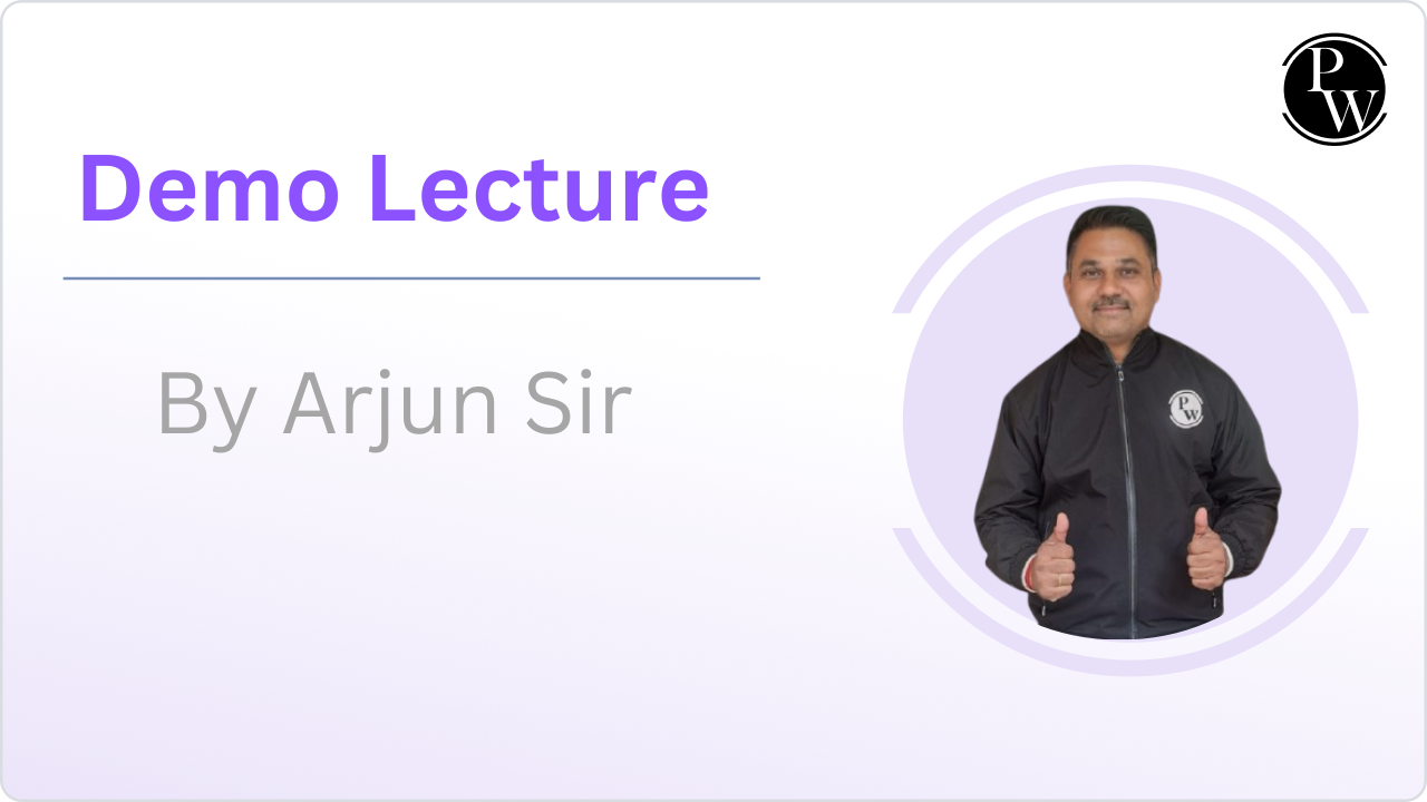 Demo Lecture : Arjun Sir