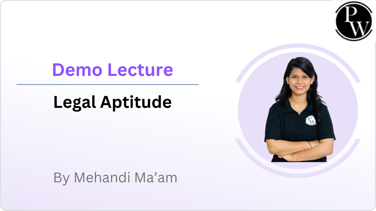 Demo Lecture of Legal Aptitude