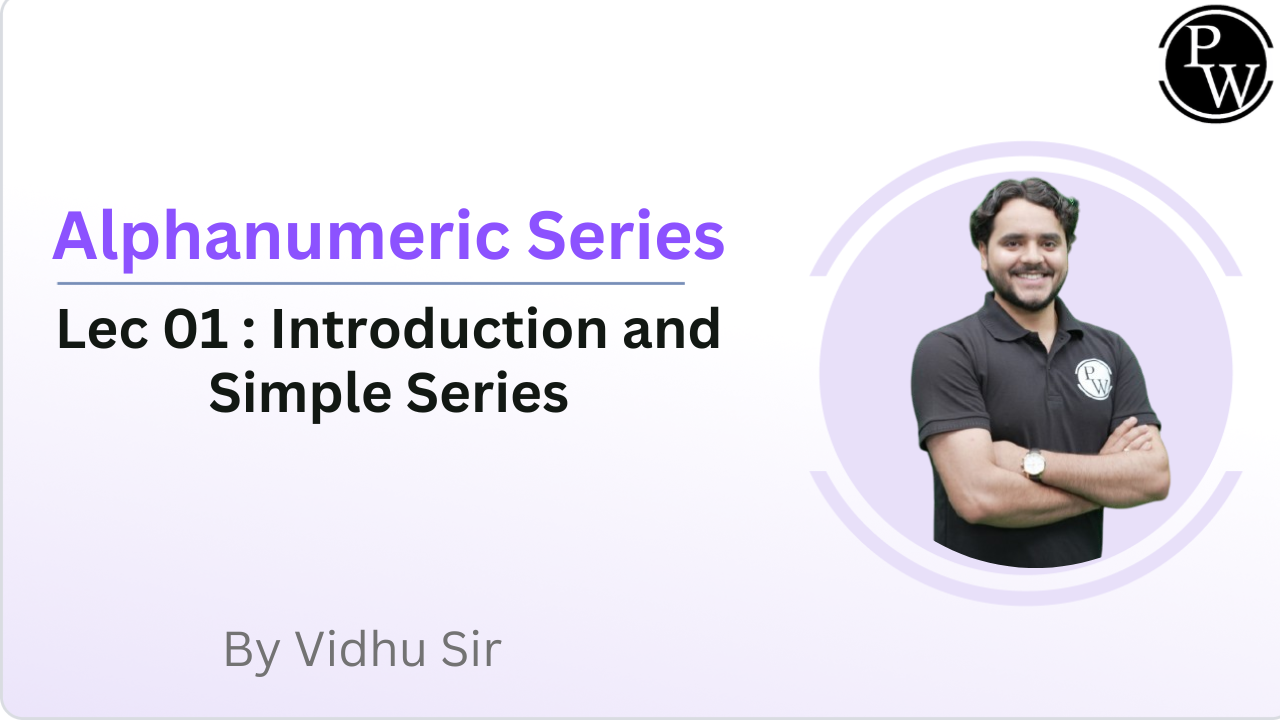 Alphanumeric Series 01 : Introduction and Simple Series